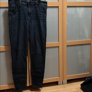 6p Liverpool Los Angeles High-Rise Ankle Jeans - Dark Blue 6 petite EUC